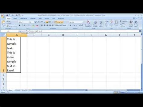 How To Type Two Lines In One Cell In Excel