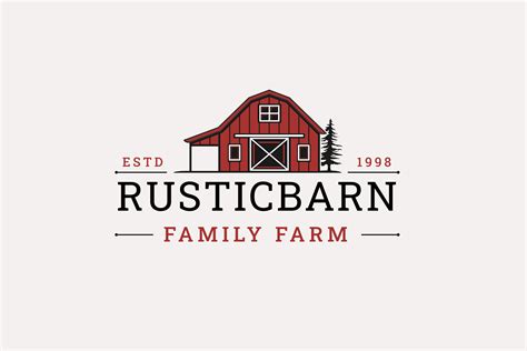 Vintage Retro Rustic Barn Farm Logo Design Illustration By Weasley99