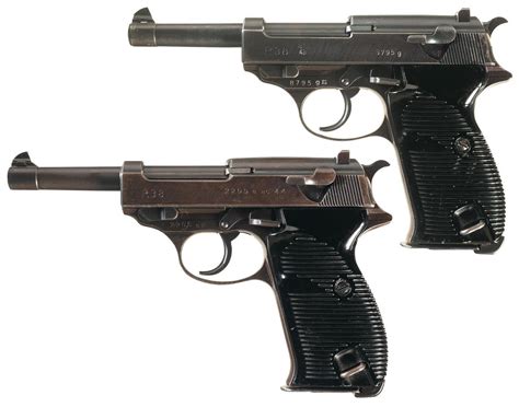 Two World War Ii German Walther P38 Semi Automatic Pistols Rock