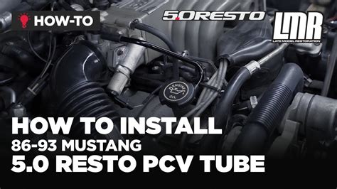 How To Install Fox Body Mustang Pcv Tube 86 93 Youtube