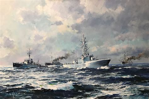 Royal Canadian Navy Painting By Naval Artist Dale Byhre