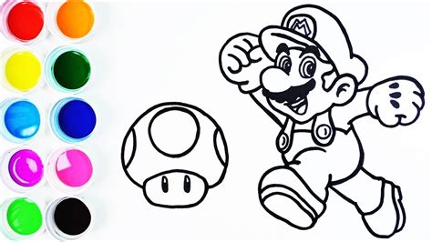 Cómo Dibujar Y Colorear A Mario Bros Paso A Paso Dibujos Para Niños