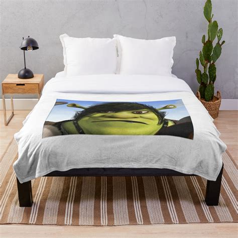 Emo Shrek Throw Blanket For Sale By Alexis6214 Redbubble