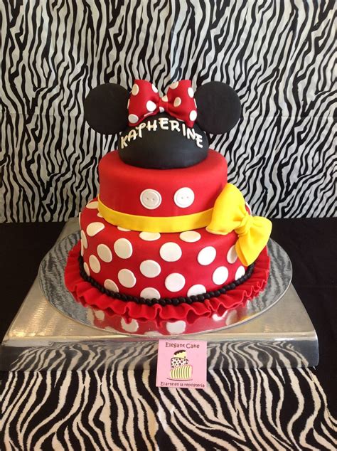 Minnie Mouse Rojo Elaborados Por Elegant Cake Puebla 2225630743