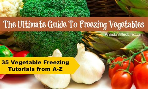 The Ultimate Guide To Freezing Vegetables