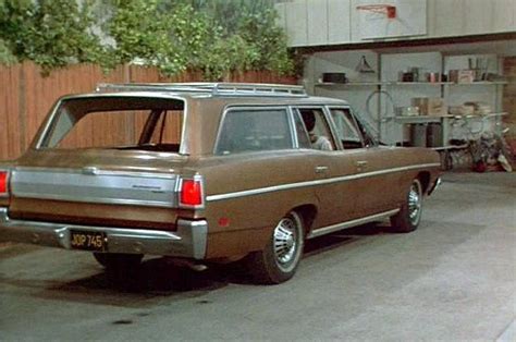 A Brown Station Wagon Parked In A Garage