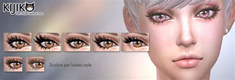 Sims Kijiko D Lashes Update Added New Eyelashes D Lashes Sims