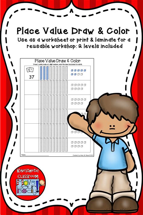 Place Value Draw And Color A Simple And Fun Way To Practice Place
