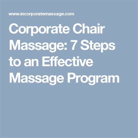 Pin On Corporate Chair Massage For Wellness Programs