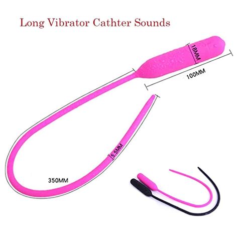 Newest Vibrator SiliconePenis Plug Urethral Sounds Catheter Sounding Male Penis Insert Device