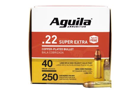 Aguila Super Extra High Velocity 22 Lr Ammunition