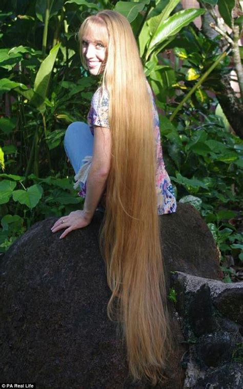 Real Like Rapunzel Has Inch Hair She Refuses To Get Cut Daily Mail