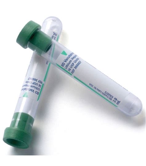 Buy BD Vacutainer Plastic Blood Collection Tubes With Lithium Heparin