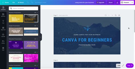 Use canva to create custom charts and graphs, edit photos, or design print products and have them delivered to your door. Present your design - Canva Help Center
