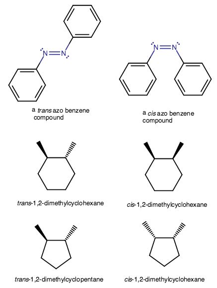 Examples Of Cis And Trans Isomers