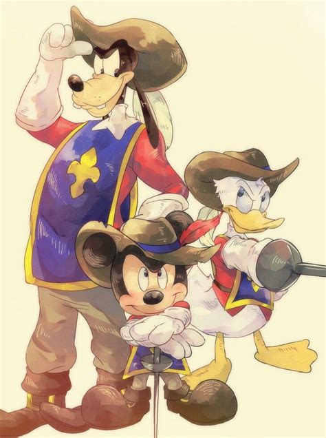 Disney The Three Musketeers Mickey Mouse Coloring Pag