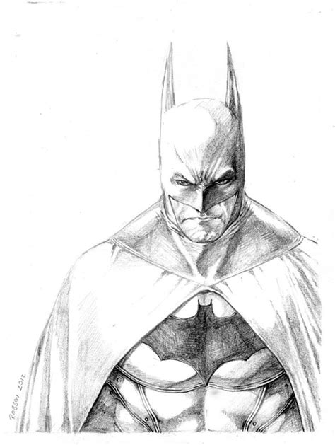 How To Draw Batman Arkham City Sketch Template Batman Drawing