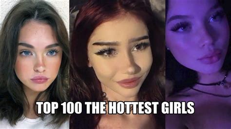 top 100 the hottest girls from tik tok compilation of attractive girls youtube