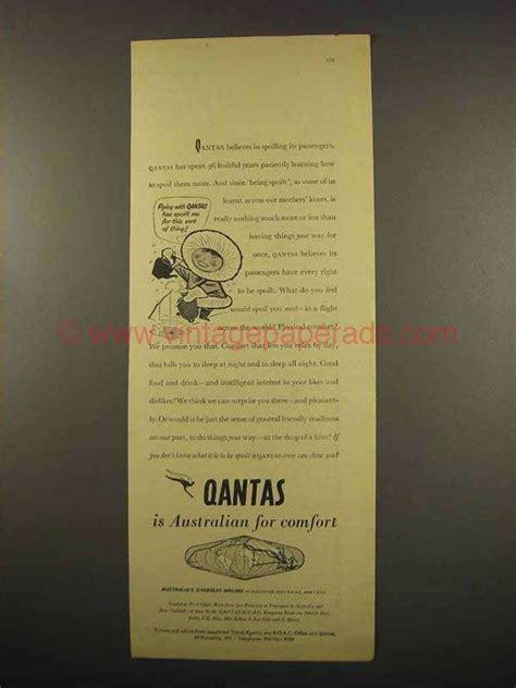 Qantas has released an ad inspiring australians to look forward to the opportunities of a vaccinated society. 1957 Qantas Airline Ad - Australian for Comfort
