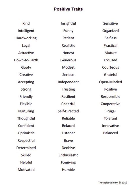 Pin By Shawna Michels Chhc On Emotions Positive Traits