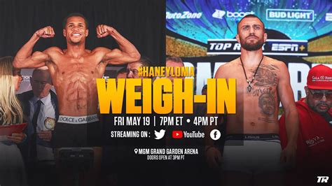 Haney Vs Loma Weigh In Youtube