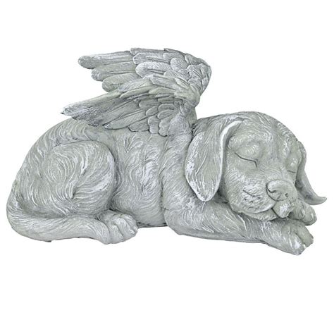 Design Toscano 5 In H Dog Memorial Angel Pet Statue Ql6079 The Home