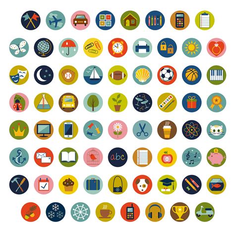 Vector Icon Set 457912 Vector Art At Vecteezy