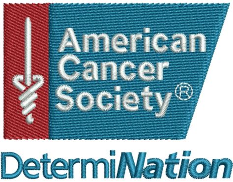 American Cancer Society Logo Embroidery File Design Pattern Dst Pes Exp Jef