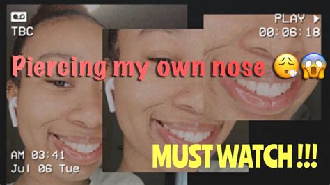 Piercing My Own Nose Must Watch Nalas World Youtube