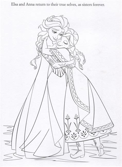 Frozen 2 Coloring Pages Elsa With Hair Coloring Pages