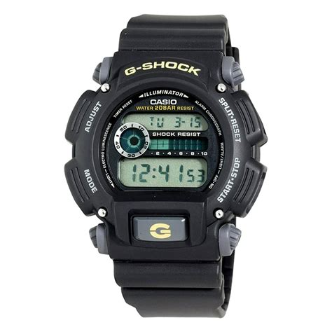 G Shock Casio Mens Digital Black And Grey Resin Strap G Shock Watch