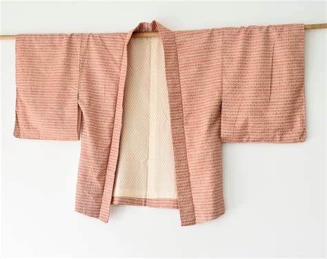 Vintage Haori Silk Kimono Jacket Reversible Kimono Short Kimono