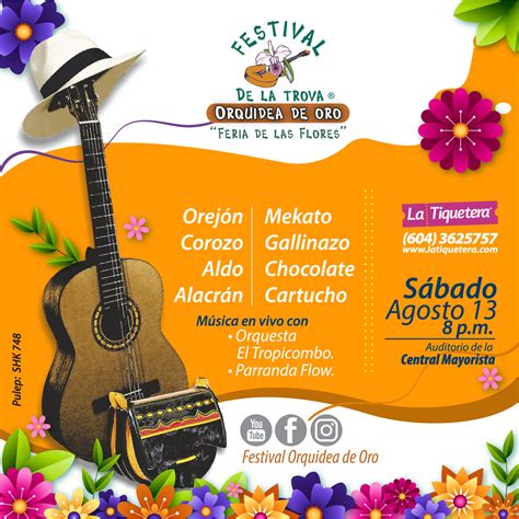 Festival De La Trova Orquidea De Oro 2022 La Tiquetera