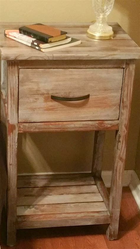 Diy Nightstand Pallet Furniture Furniture Projects Rustic Furniture