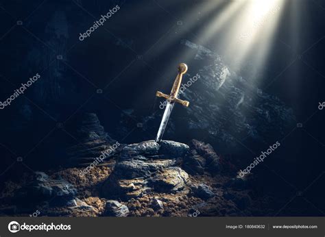 Sword In The Stone Excalibur Stock Photo By ©fergregory 180840632
