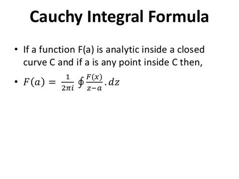 Cauchy Integral Theorem And Formula Complex Variable And Numerical M