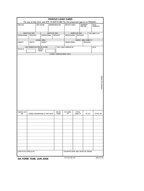 Da Form 7598 Fill Out And Sign Online Dochub