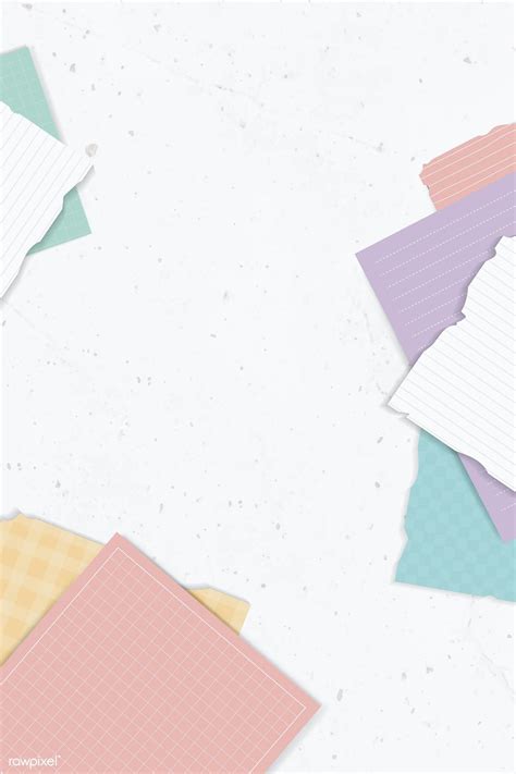 Colorful Ripped Note Collection Vector Free Image By