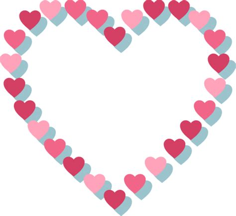 Pink Heart With Hearts Outline Png Image Purepng Free Transparent
