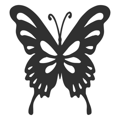 Diseño Png Y Svg De Silueta De Mariposa Artística Para Camisetas