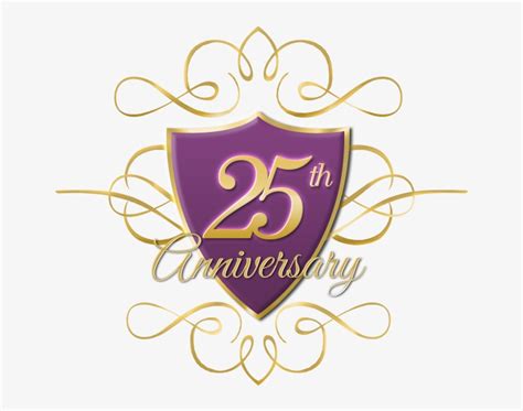 25th Anniversary Logo Anniversary Transparent Png 753x622 Free