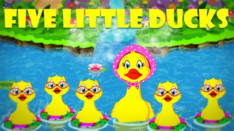 Five Little Ducks Number Rhymes Flickbox Nursery Songs With Lyrics