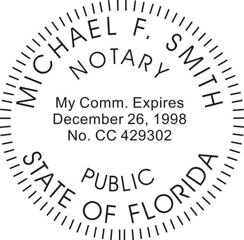 Florida Notary Stamp Winmark Stamp And Sign Stamps And Signs