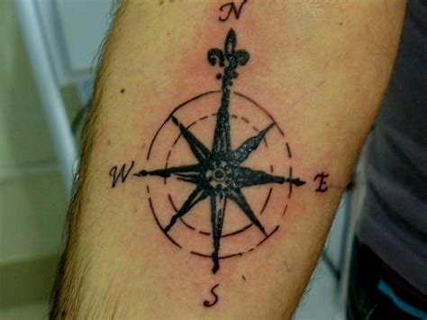 Black and grey 3d anchor with compass tattoo design for forearm by karviniya. Compass Tattoos Designs, Ideas and Meaning | Tattoos For You