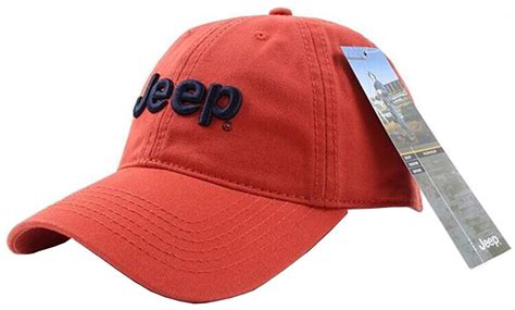 Jeep Unisex Adjustable Horizon Classic Cap Red Free Size At Amazon