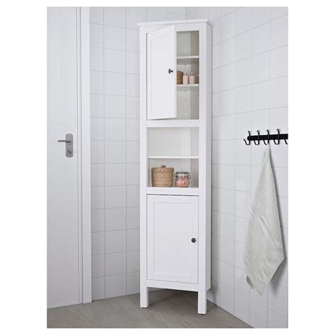 Hemnes bathroom furniture helps you keep your bathroom clutter free, even if it's small. HEMNES Corner cabinet, white, 201/2x145/8x783/8 ...