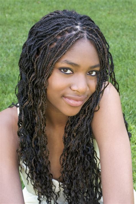 Box Braids With Wet And Wavy Hair Wavy Haircut