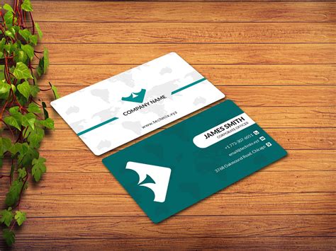 Minimal Corporate Business Card Template Design Techmix