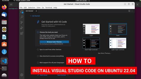 How To Install Visual Studio Code On Ubuntu Lts Youtube