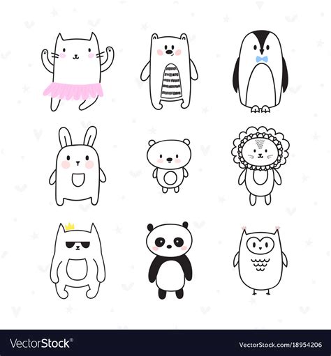 Easy To Draw Cute Doodles Animals